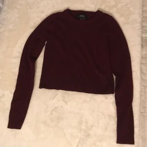 Cropped Maroon Sweater